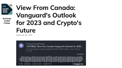 Vanguard's Outlook for 2023 