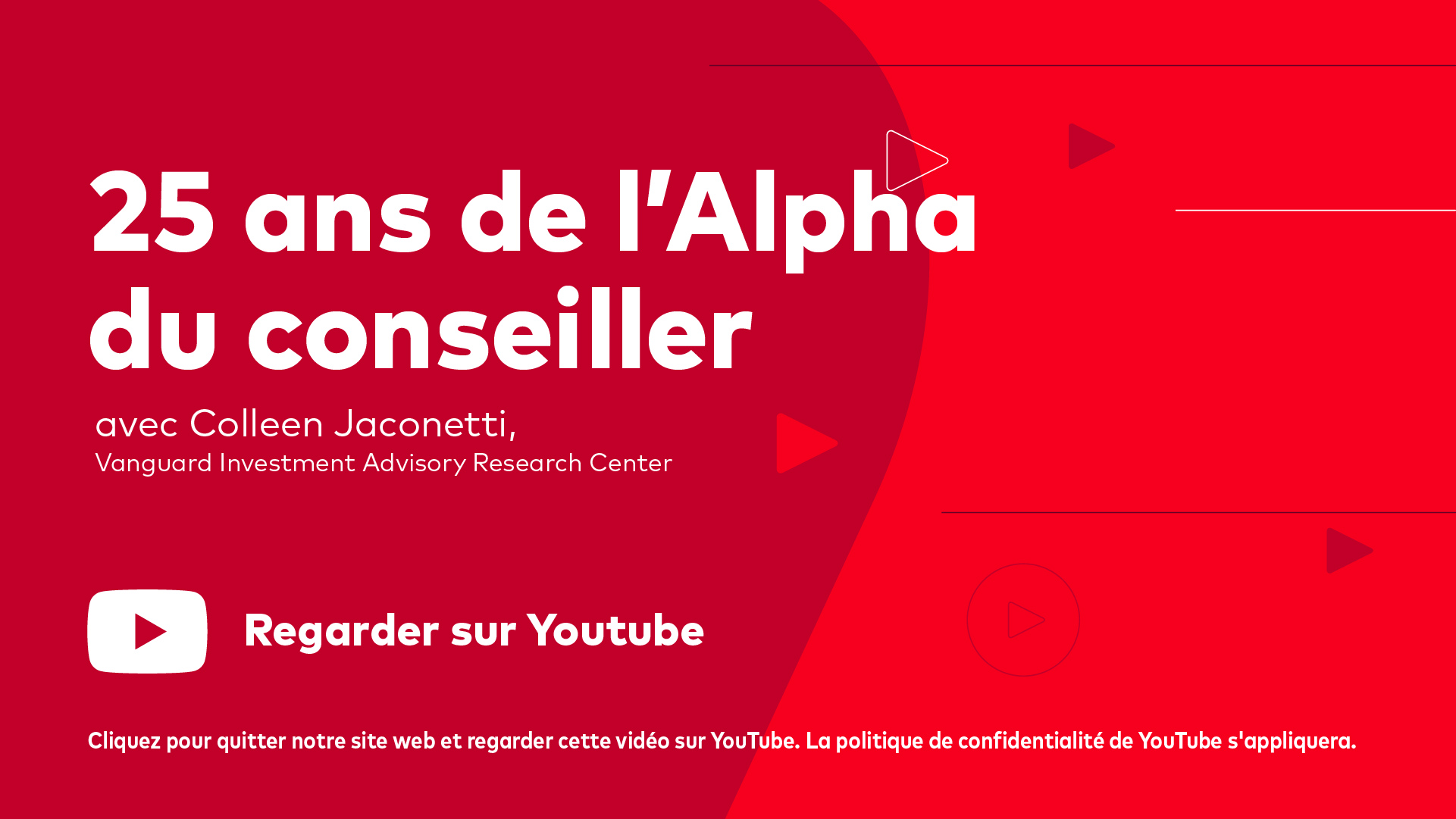 25 ans de l'alpha du conseiller, regarder maintenant sur youtube